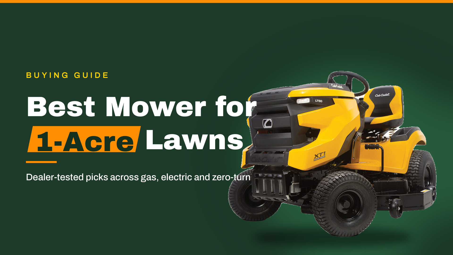 Best Riding Mower for 1-Acre Lawns: 2026 Picks