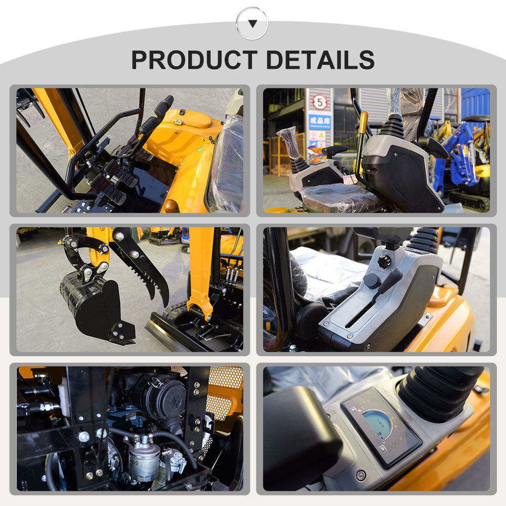 MMS MS20 2-Ton Mini Excavator – Kubota Diesel with Thumb Clip