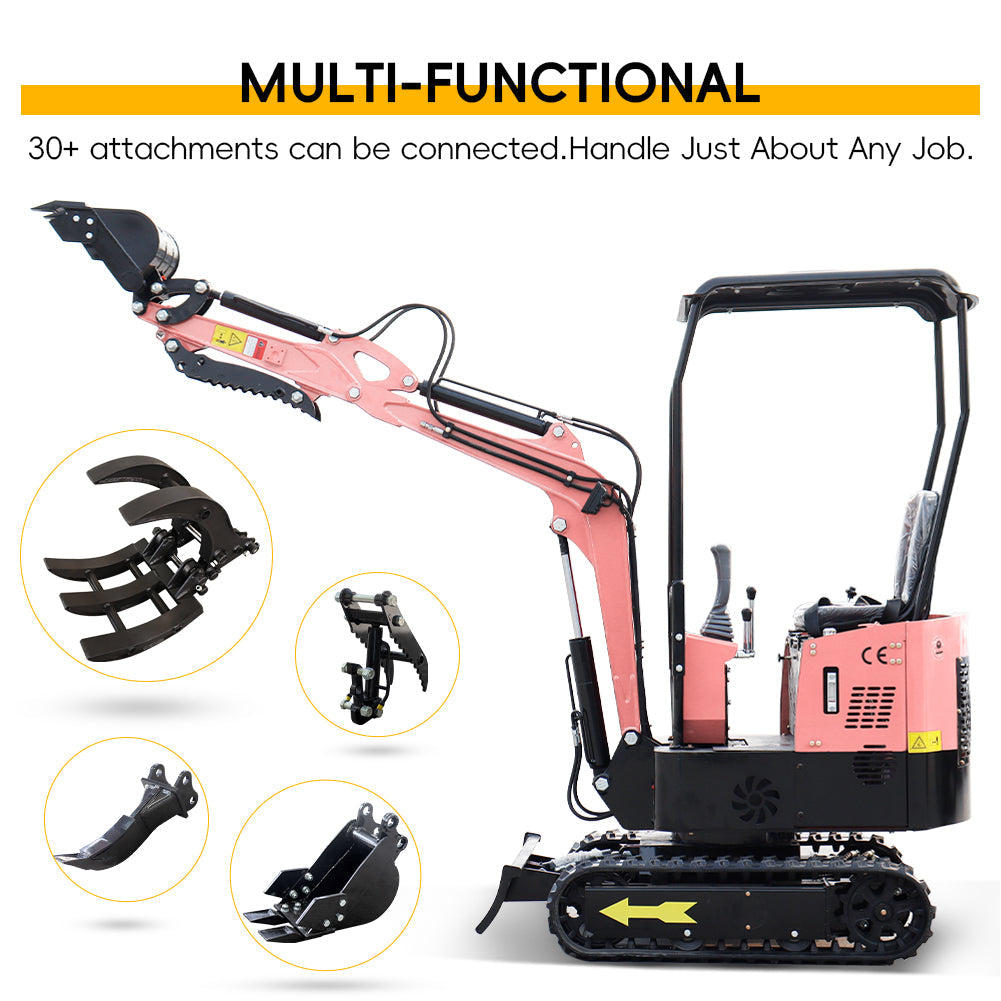 MMS MS10 1-Ton Mini Excavator – 13.5 HP Briggs & Stratton