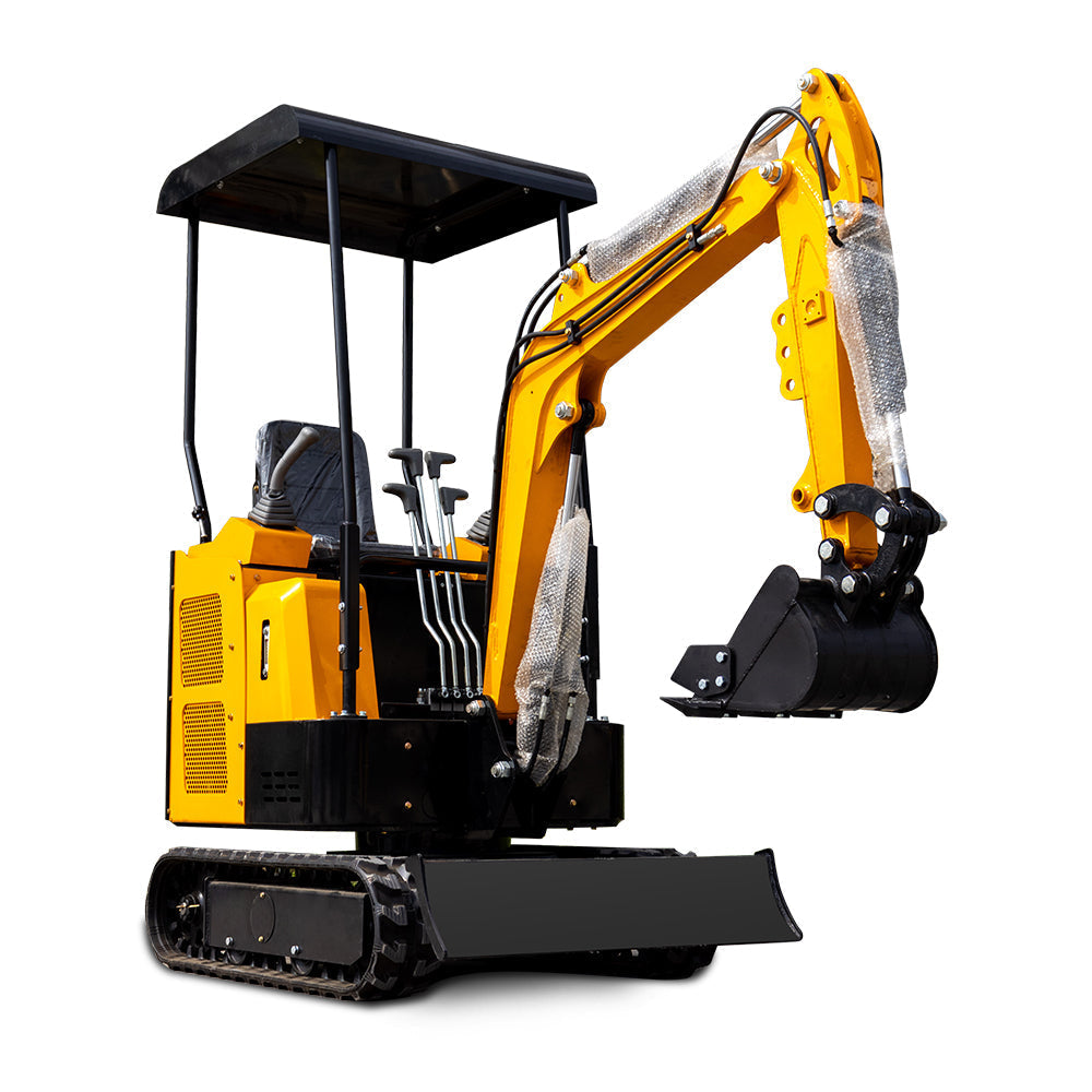MS15 1.5-ton mini excavator with 13.5 HP gas engine and thumb clip