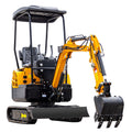 MS13 1.3-ton mini excavator with 13.5 HP gas engine and thumb clip
