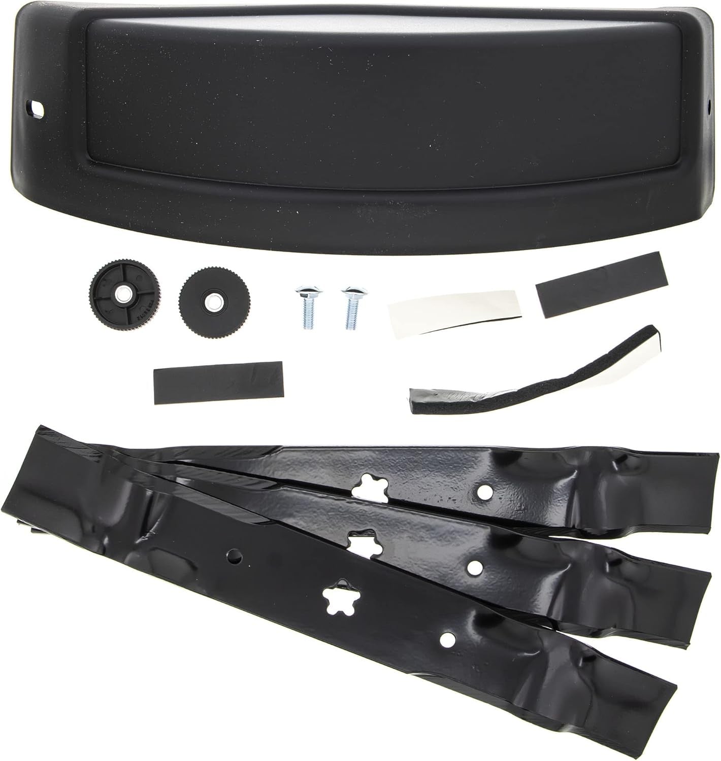Premium 3-blade mulch kit for 50 to 54-inch mower decks with high-lift blades and baffle