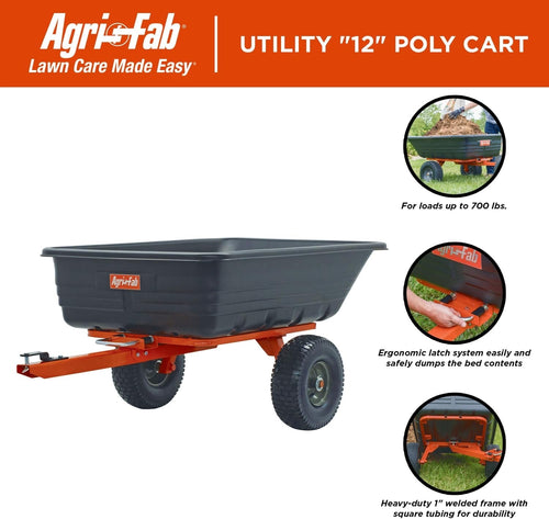 Agri-Fab 16 cu ft Steel Dump Cart – 800 lb Capacity
