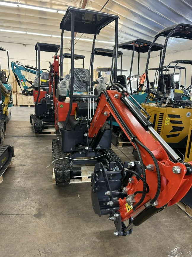 AGT DM12X-C 1-Ton Mini Excavator – Pilot Control & Hydraulic Thumb