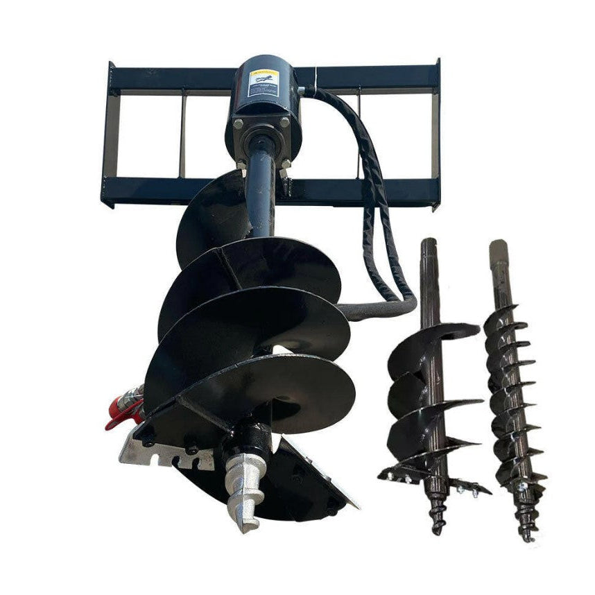AGT SSECAG-Y Skid Steer Hydraulic Auger – 3 Bits, 12–16 GPM