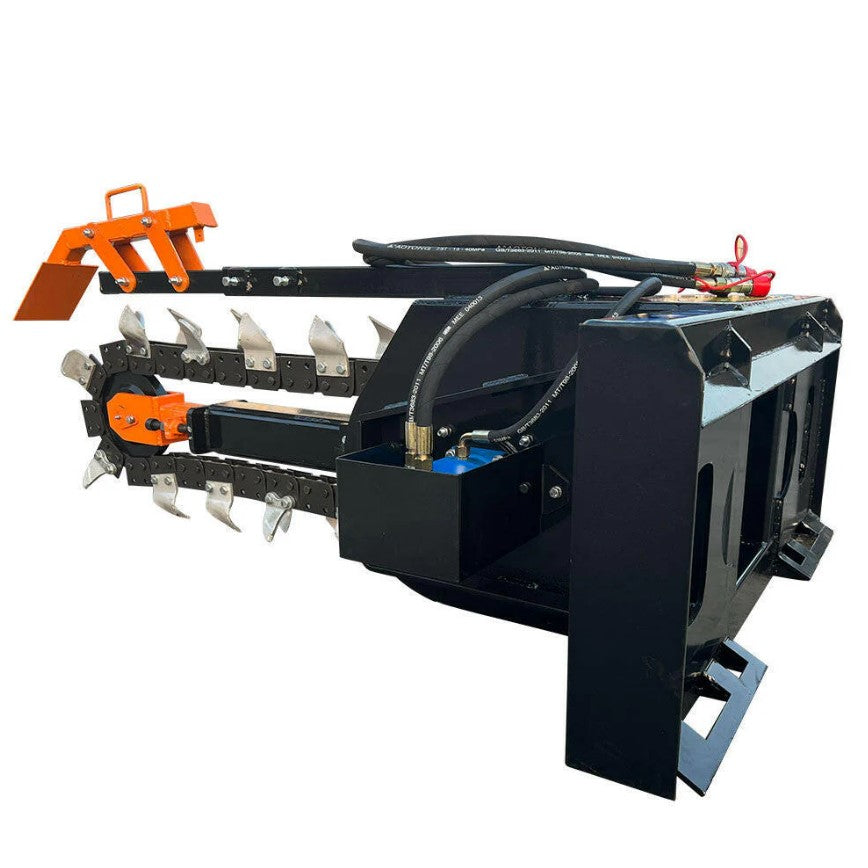 AGT ECSSCT72 48" Skid Steer Trencher Attachment – 60" Dig Depth