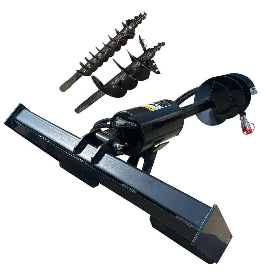 AGT SSECAG-Y Skid Steer Hydraulic Auger – 3 Bits, 12–16 GPM