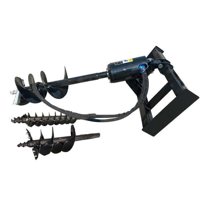 AGT SSECAG-Y Skid Steer Hydraulic Auger – 3 Bits, 12–16 GPM