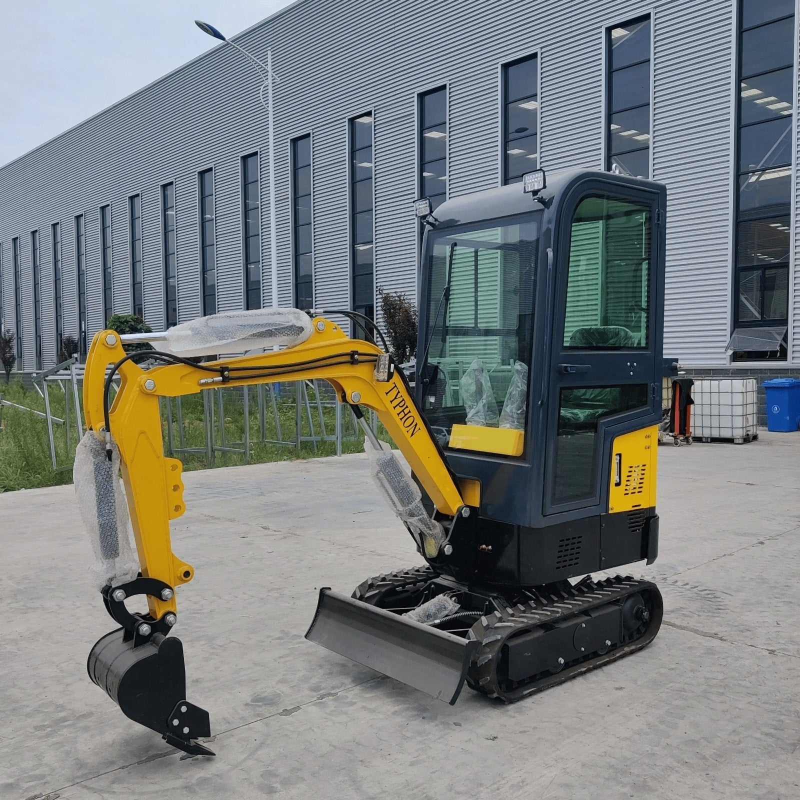 Typhon Terror X mini excavator, 2,500 lb trench digger with cabin
