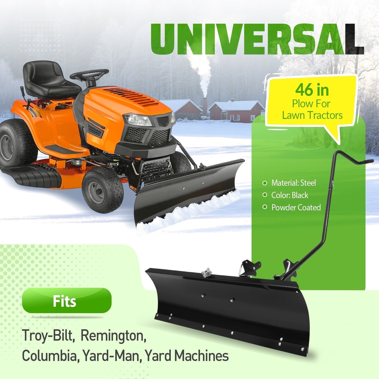 Agri-Fab 46" Front Plow Blade – 5-Position Angle