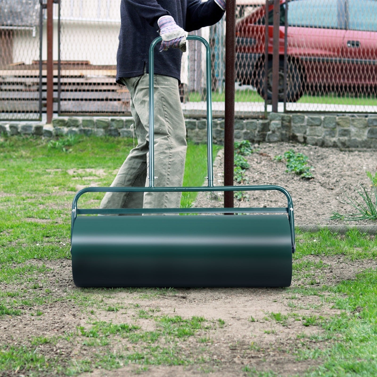Craftsman 36" Tow-Behind Lawn Roller – 600 lb Fillable